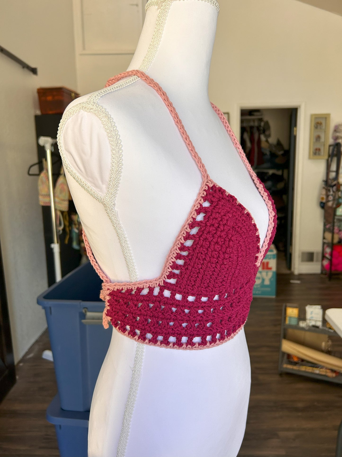 XS Berry Crush and rose pink Lilith top