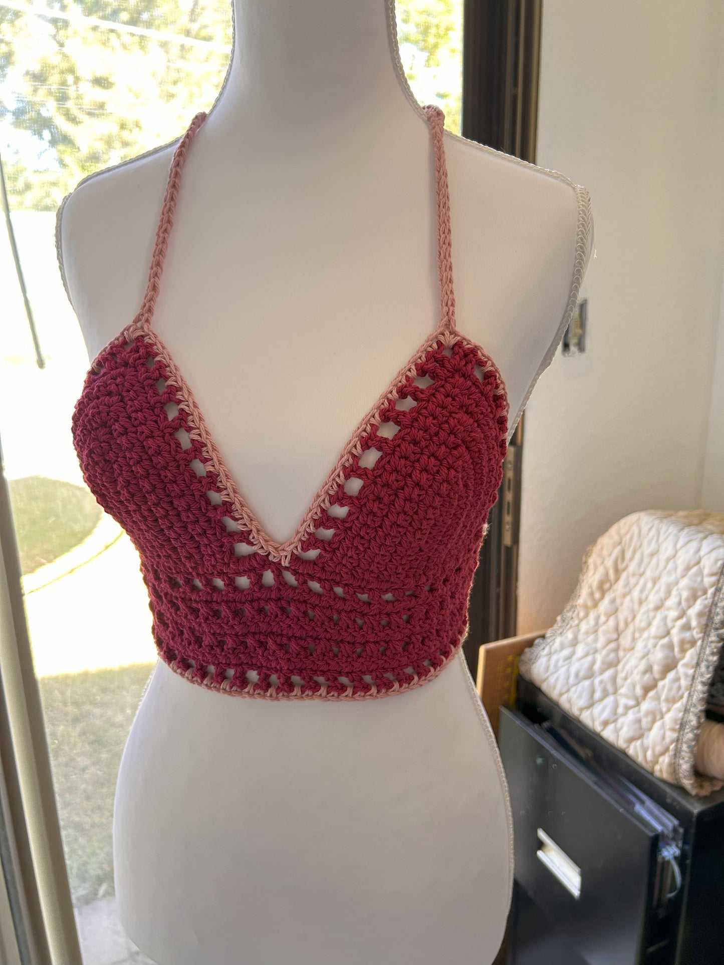 XS Berry Crush and rose pink Lilith top